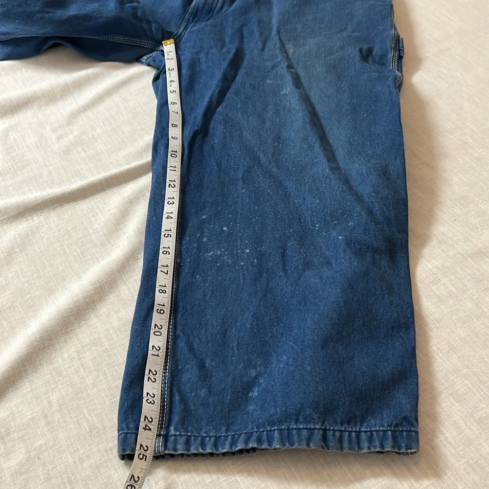 🌞 Liberty vintage blue distressed carpenter overalls utility pick apair men 49”w